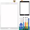 SRJTEK Per Samsung Galaxy Tab A 9.7 '' 2015 Schermo di Ricambio SM-T550 SM-T555 T550 T550 T555 Touch Screen Digitizer Kit di Montaggio Vetro Bianco (Non Schermo LCD)
