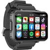 Generico 2025 Nuovo 4G LTE GPS Rete Completa Android 10.7 Standalone Smartwatch 64GB 2.4Pollice HD Grande Schermo 500W Doppia Fotocamera Google Play SIM Card Smart Watch per gli Uomini