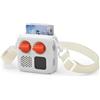 Generic Custodia protettiva in silicone per Yoto Mini 2024 Player Kids Audio Skin Cover con tracolla, facile da trasportare, vestibilità durevole (bianco)