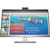 HP - PC EliteDisplay E243d Monitor con Docking Station e Webcam Integrata, Display IPS Antiriflesso, Risoluzione 1920x1080, BrightView, Regolabile Altezza, Pivoting 90°, Comandi Integrati, Argento