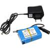 ELEOPTION - Batteria per telecamera CCTV senza fili, per monitor bambini, DC-168 DC 12 V 1800 mAh, con spina