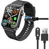 Blueshaweu Cavo di ricarica compatibile con smartwatch T50S 1,85, stazione di ricarica per caricabatterie per VKROBAG T50s / uaue T50S 1,85 smartwatch (nero)