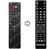 Remote SU6206 Telecomando compatibile per TV AKAI solo per modelli in descrizionecolore nero
