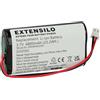 EXTENSILO 1x batteria compatibile con Zafferano Poldina, Olivia Pro, Poldina Pro lampada da tavolo, da comodino (6800mAh, 3,7V, Li-Ion)