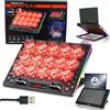 AABCOOLING SPATIUM - Pad di raffreddamento a 15 ventole per Notebook, Laptop, Computer Portatile fino a 17 - Regolazione a 5 livelli - Gaming RGB - Supporto per notebook - Laptop basi - Controllo LCD