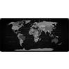 FaceYee Tappetino per mouse nero con mappa del mondo grande tappetino per mouse politico mappa del mondo da scrivania tappetino per mouse per computer accessori da scrivania 900 x 400 x 4 mm colore: mappa