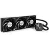 MONTECH HyperFlow Silent 360 Black - Raffreddatore CPU liquido AIO ultra silenzioso, pompa 3100 giri/min, tripla ventola silenziosa, radiatore ad alta efficienza per una dissipazione del calore