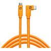 Tether Tools TetherPro da USB-C a USB-C ad angolo retto (arancione ad alta visibilità)