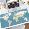 Hixingo Modello del Mondo Tappetino Mouse, Tappetino Mouse XXL/XL/L, Tappetino Mouse Gaming con Base in Antiscivolo e Bordi Cuciti, Mouse Pad per Ufficio e Casa (800x300x3mm,blu)
