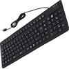 Dioche Tastiera 108 tasti spagnola USB cablata portatile pieghevole silenziosa impermeabile antipolvere tastiera in silicone
