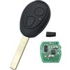 Dudely Compatibile per BMW Mini Cooper S R50 R53 2 pulsanti chiave telecomando con chip 7930 434 MHz