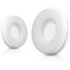 Uonlytech Sostituzione pad auricolari, cuscinetti per cuffie in spugna per cuffie (2 pezzi, 80 mm, bianco)