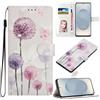TUUNKMUY Custodia per iPhone 16 Pro, in pelle per iPhone 16 Pro, resistente agli urti, a libro, in pelle PU, con scomparto per carte di credito, sottile, in TPU, con denti di leone