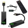 ANFEL Decoder Digitale Terrestre HDMI STICK TV DVB-T2 H.265 HEVC 265 10 bit DVB-T2 HD Mini Stick USB Ricevitore Formato Pocket Piccolo PER RETRO TV CON CAVO HDMI INTEGRATO