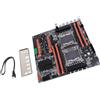 Akozon Scheda Madre, Dual Socket Desktop 2011‑3 Pin DDR4 per Scheda Madre X99 LGA 2011 3 DIMM M.2 SATA 4GB S Schede Madri Studio Computer Game Simulator E5CPU2011 CPU USB3.0