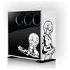 Xinchangda Ayanami Rei & Asuka Langley Soryu & Ikari Shinji Anime PC Case Adesivi, Impermeabile, Rimovibile, Personalizzato, Materiale PVC, Adatto alla maggior parte delle custodie per computer