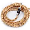 KZ Gold Silver and Copper Mixed (784 cores) Upgrade Cavo, HiFi Audio 0.75MM 2PIN Replacement IEM Earbuds Wire Compatible with C PIN Headphone