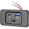 YROHGKPN Adattatore USB 18 W presa di ricarica per auto PD20 W tipo C ad alta velocità per veicoli e barche