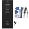 TELEMATICARICAMBI Batteria Compatibile per Apple iPhone 6 1810 mAh sostituisce originale A1549, A1586, A1589 + Kit Attrezzi completo