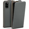 MoEx Custodia a Portafoglio per Samsung Galaxy S20 Plus / 5G, Pieghevole, Protezione Completa a 360 Gradi, Pelle vegana, Custodia per Cellulare con Chiusura Verticale, Magnetica, Antracite - Grigio