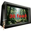 Fitnessandfun Schermo gonfiabile 9,1 m per proiezioni outdoor, 900 cm, TV e film, portatile, proiezione anteriore e posteriore