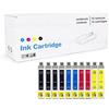 Outlet della Stampa 10 Cartucce T1281 T1282 T1283 T1284 Compatibili con Epson Stylus S22, SX125, SX130, SX230, SX235W, SX420W, SX425W, SX430, SX435, SX440, SX445 Stylus Office BX305
