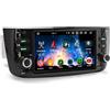 GONFEN 8-Core 4GB RAM+64GB ROM Android 14 Autoradio per Fiat Grande Punto Fiat Linea Supporto GPS Navigatore Bluletooth 5.0 CarPlay Android Auto WiFi 4G DSP DAB+ USB FM RDS OBD2 Canbus Controllo del volante