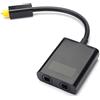 casstaly Doppia Porta Ottica Digitale Fibra Audio Adattatore Cavo Separatore 1 Ingresso su 2 Uscite