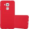 Cadorabo Custodia per Huawei Nova Plus in Candy Rosso - Morbida Cover Protettiva Sottile di Silicone TPU con Bordo Protezione - Ultra Slim Case Antiurto Gel Back Bumper Guscio
