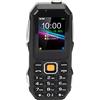 Annadue Telefono Cellulare Senior 5800mAh Mini Telefono Cellulare a Tre Prove con Clacson Grande per Anziani (Nero)