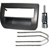 MasterLine Mascherina montaggio radio 1 DIN LANCIA Y 2004-2007 con chiavette smontaggio radio e spinotto antenna, colore ANTRACITE