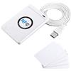 Fydun NFC Lettore/Scrittore, Fydun ACR122U Lettore Intelligente Senza RFID NFC Scrittore di Lettori di Schede IC Compatibile PC/SC 424 kbps Supporta ISO 14443 A&B e 4 i Tipi di