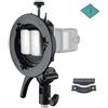 Godox S2 Staffa Speedlite per supporto S-flash portatile con supporto Bowens per Godox V1 Serie V860II Serie TT350 Serie AD400Pro Serie AD200Pro Flash Speedlite