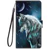 Nodigo-EU compatibile per Samsung Galaxy A55 5G Cover a Libro Pelle Book PU Portafoglio Magnetica con Disegni 360 Animale Motivo Antiurto Case Flip Protettiva Bumper Custodia - Wolf A