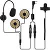 Retevis Cuffia radio bidirezionale con microfono, casco integrale aperto da moto, Finger PTT, per RT22 RT21 H777, compatibile con Pxton Baofeng BF-888S Kenwood Walkie Talkie, Walkie Talkie Auricolare
