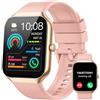 Jugeman Smartwatch Uomo Donna, 1.96 Orologio Smartwatch con Effettua/Risposta Chiamate, 113+Sportive Smart Watch con Contapassi/Cardiofrequenzimetro/Sonno, Impermeabile IP68 Fitness Tracker per Android iOS