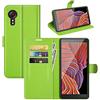 Fertuo Cover per Samsung Galaxy XCover 5, Custodia Portafoglio Cover a Libro in Pelle Flip Case con Silicone Bumper, Fibbia Magnetica, Porta Carte, Kickstand, per Samsung Galaxy XCover 5, Verde