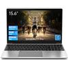 Breloom 2026 PC Portatile da 15.6, Computer Portatile con Win 11 Pro, IPS FHD Notebook Celeron N5100, Laptop 8GB RAM 256GB SSD, USB 3.0, HDMI, 1920x1080, Wi-Fi 5, Impronta/Tastiera retroilluminata