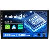 BXLIYER SXAUTO Android 14 IPS Autoradio Per Fiat Bravo (2006-2012) - 4G+64G - Senza fili Carplay & Android Auto - LED Camera + MIC - DAB Fast-boot Volante 360-CAM AHD WIFI DSP Bluetooth - 2 Din 9 Pollici