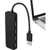 Wenmin Splitter USB | Porta USB multipla per laptop,Splitter 4 porte Trasferimento rapido dati per laptop, PC e altro, Plug and Play Wenmin