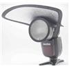 Generico DIFFUSORE BIANCO ARGENTO FLASH CIRCOLARE GRIGIO RIFLETTORE ESTERNO SOFTBOX diffuser compatibile con GODOX V1 V1n V1c V1s V1f V1p V1 PRO V100 NEEWER Z1 Z2 Yongnuo YN650EX-RF ritratto