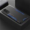 LIFEKA Custodia in metallo alluminio per Xiaomi Redmi Note 11S 11 Pro Plus 4G 5G Cover in silicone opaco Custodia per telefono di lusso per Redmi Note 11E Pro,Nero blu,Per Redmi Note 11 Pro 5G