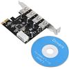 VBESTLIFE scheda di estensione Express di USB 3.0 4 porte PCI-E a USB 3.0 scheda PCI-E Ultra Veloce di 5 Gbit/s A 4 x USB 3.0 Compatibile con PC