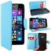 ebestStar - Cover Compatibile con Microsoft Nokia Lumia 535 Custodia Portafoglio Pelle PU Protezione Libro Flip, Blu [Apparecchio: 140.2 x 72.4 x 8.8mm, 5.0'']