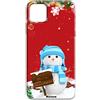Mixroom - Cover Custodia Back Case In TPU Silicone Morbido Per Realme C63 4G / Realme C61 Fantasia Pupazzo Di Neve U865