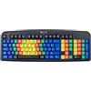 GeneralKeys Tastiera di apprendimento: Tastiera USB per Esercizi con codice Colore per Sistema a 10 Dita (apprendimento 10 Dita, Esercizi, colorato)