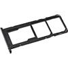 Generico Porta Scheda SIM per Samsung Galaxy A03 (SM-A035G), Dual-SIM + Carrello Micro-SD, Ricambio Originale, Nero