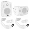GK SOUND KIT SET PER POWER DYNAMICS BG030 100.042 2 casse a 2 vie bianche e impermeabili, per piscina, barca, hotel, ristorante, pub, 25 watt rms 60 watt max, con bass reflex, a coppia