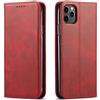 Mixroom - Custodia Cover Case a Libro Rosso per iPhone 11 PRO Max con Stand in Ecopelle Chiusura Magnetica Formato Portafoglio Parte Interna in TPU Morbida con Bordi Piatti