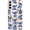 LA CASA DE LAS CARCASAS Custodia per Samsung Galaxy S22 Ufficiale di Lilo & Stitch Patron trasparente per proteggere il tuo cellulare. Cover per Samsung Galaxy in silicone flessibile con licenza ufficiale Disney